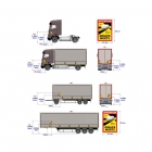 Autocollants officiels angles morts Poids lourds -  -