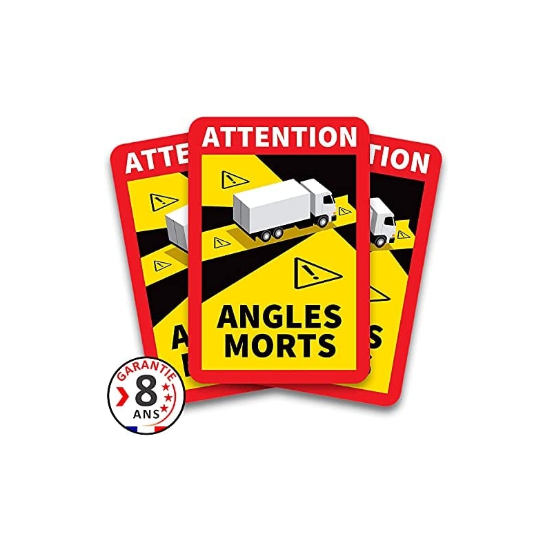 Autocollants officiels angles morts Poids lourds -  -